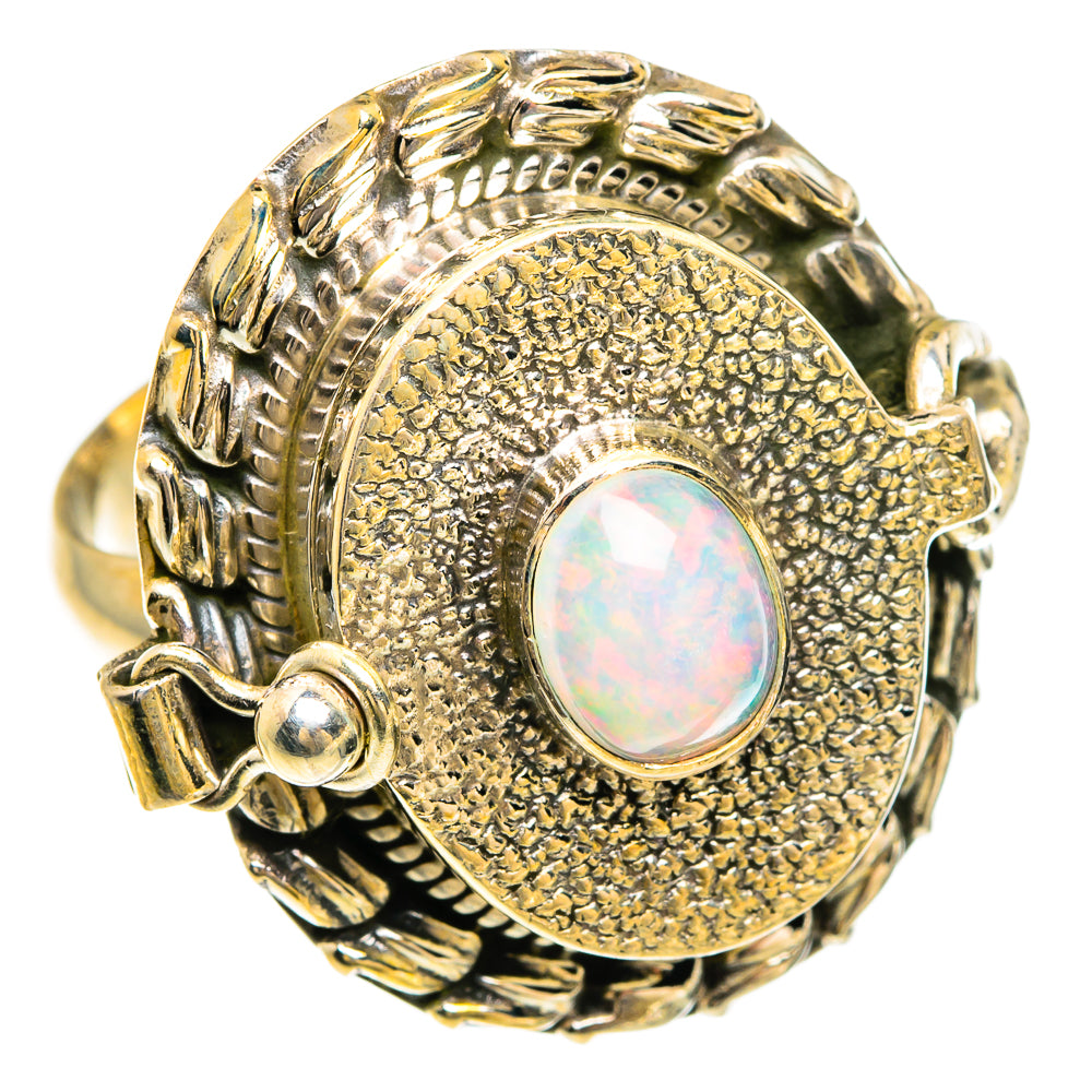Rainbow Moonstone Rings handcrafted by Anasilvercos - RING83518