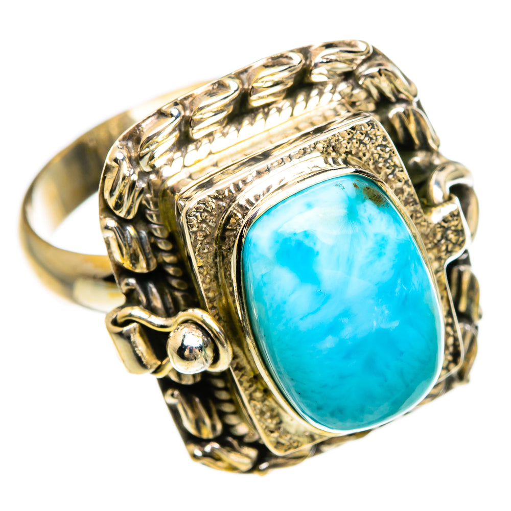 Larimar Rings handcrafted by Anasilvercos - RING83524