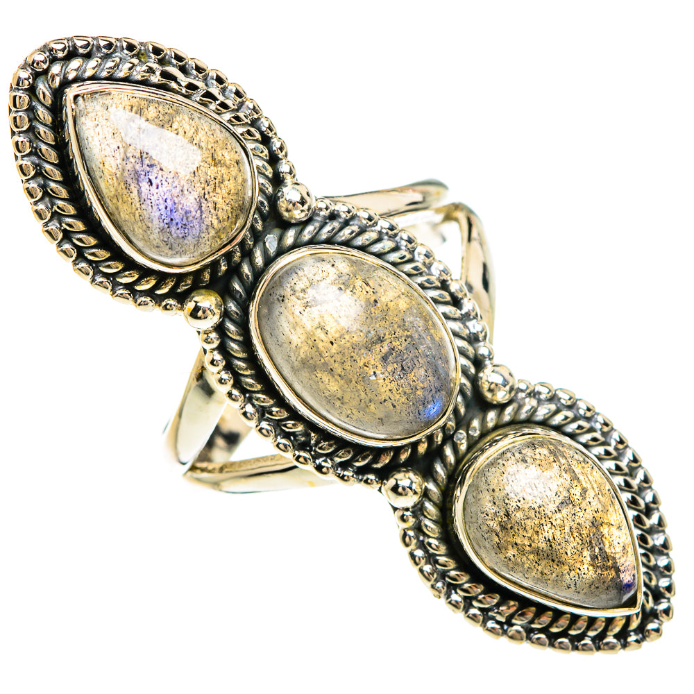 Labradorite Rings handcrafted by Anasilvercos - RING83556