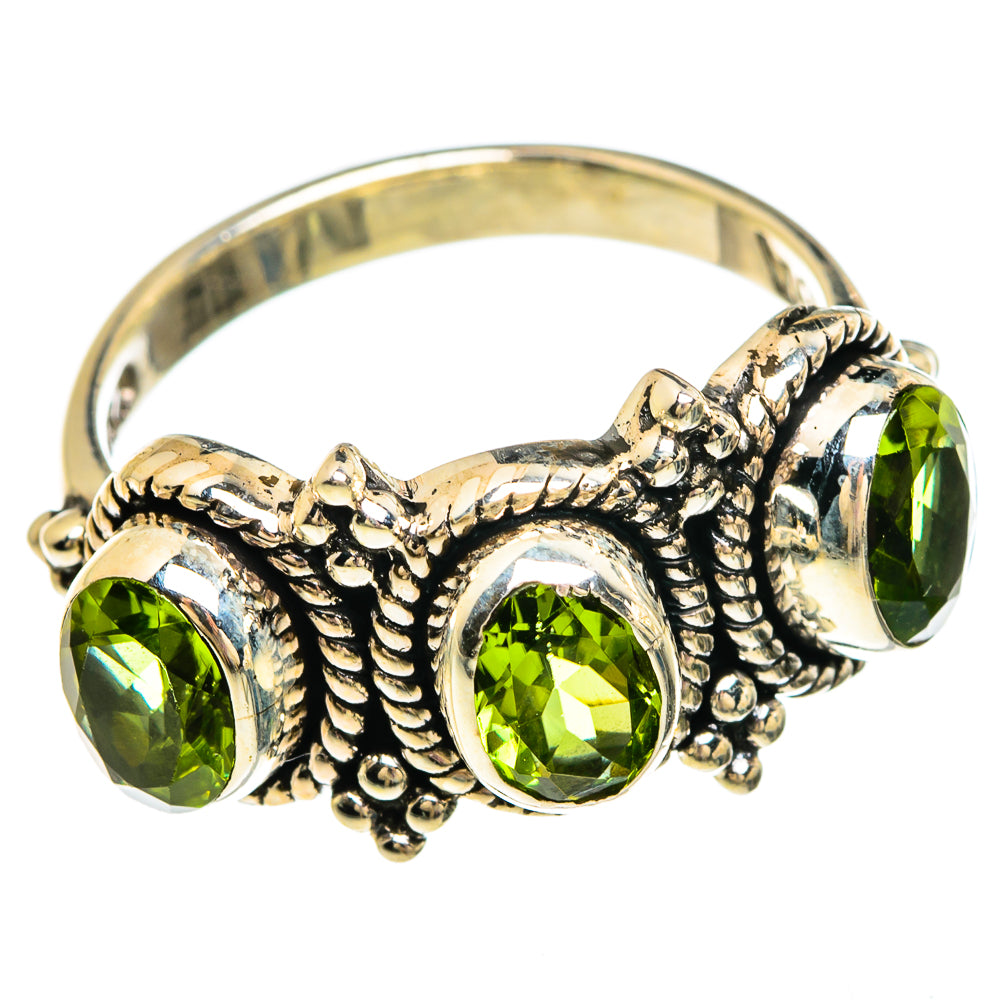 Peridot Rings handcrafted by Anasilvercos - RING83566