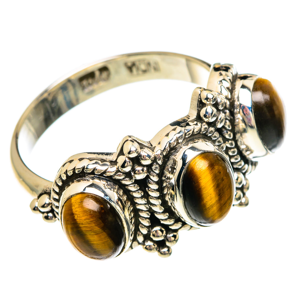 Tiger Eye Rings handcrafted by Anasilvercos - RING83570