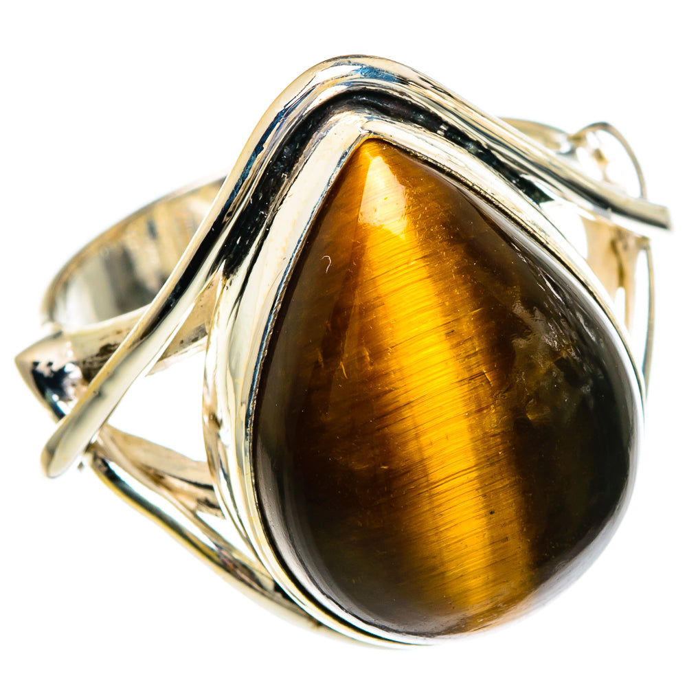 Tiger Eye Rings handcrafted by Anasilvercos - RING83571