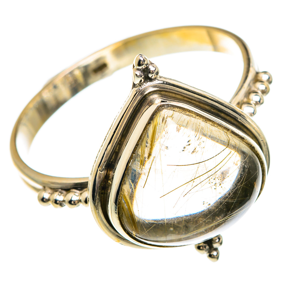 Rutilated Quartz Rings handcrafted by Anasilvercos - RING83587