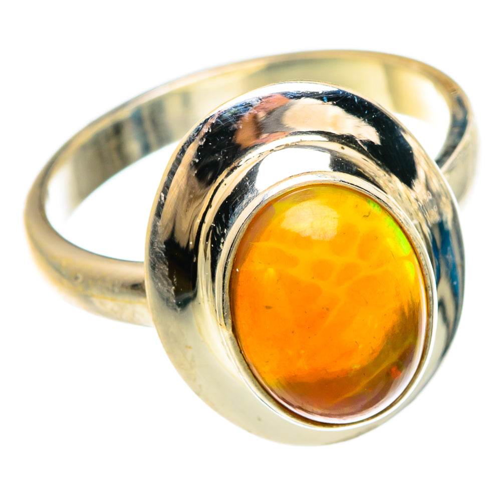 Ethiopian Opal Rings handcrafted by Anasilvercos - RING83596