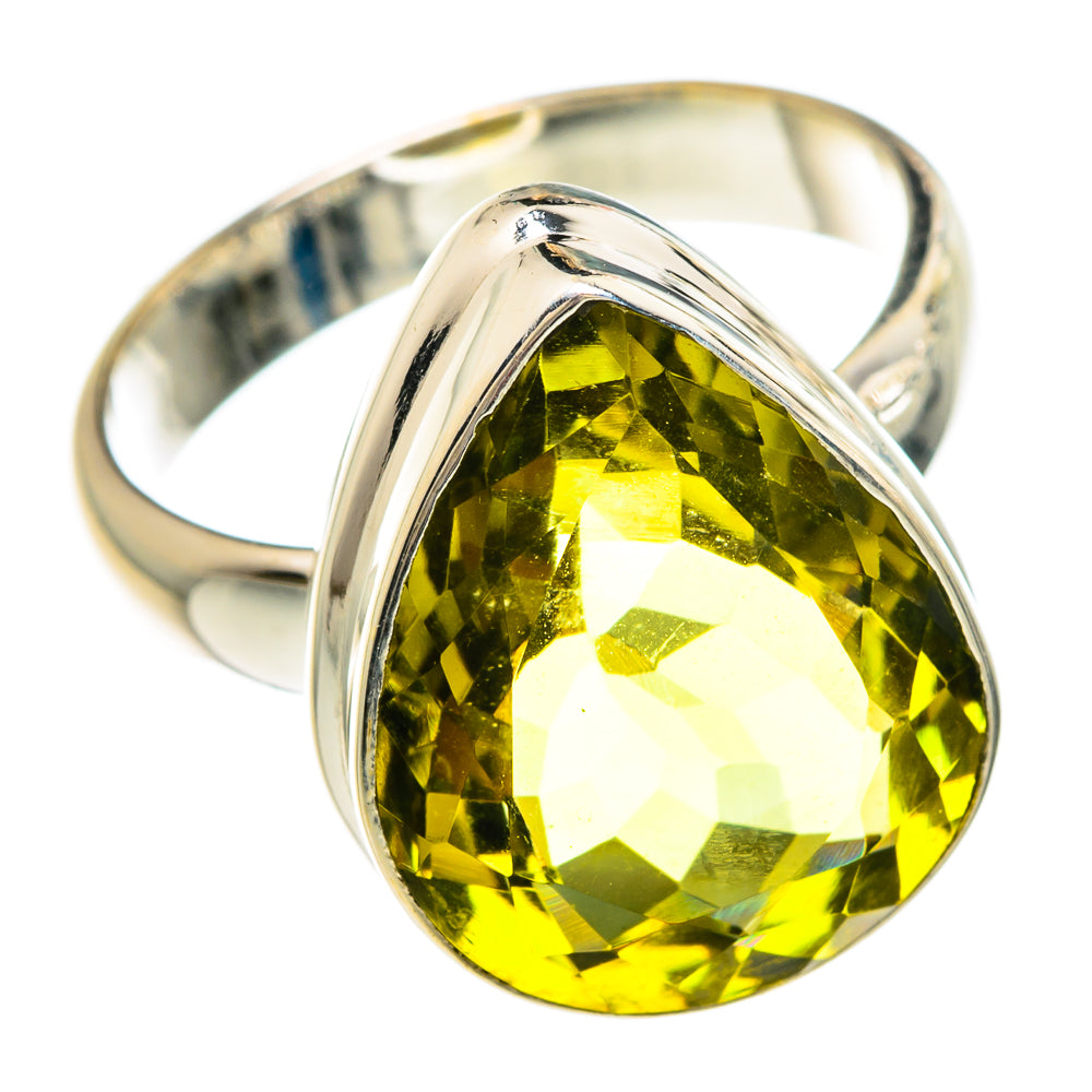 Lemon Quartz Rings handcrafted by Anasilvercos - RING83599