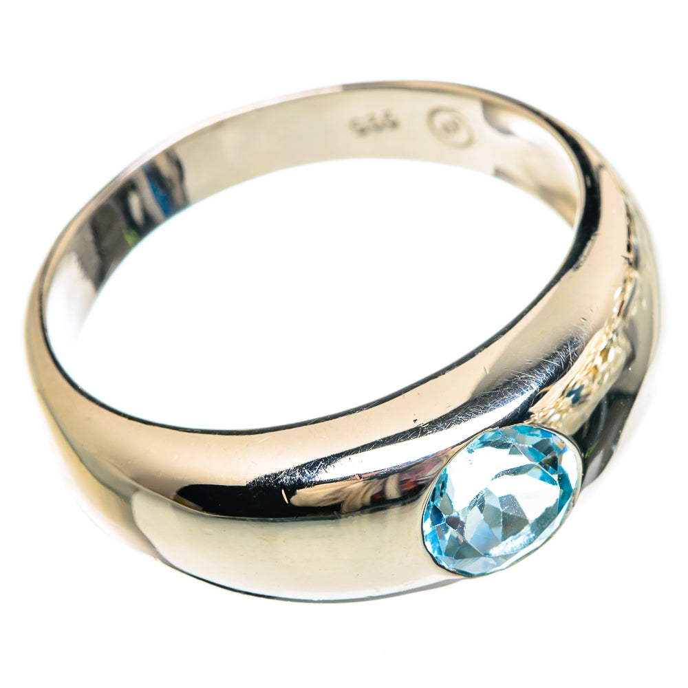 Blue Topaz Rings handcrafted by Anasilvercos - RING83604