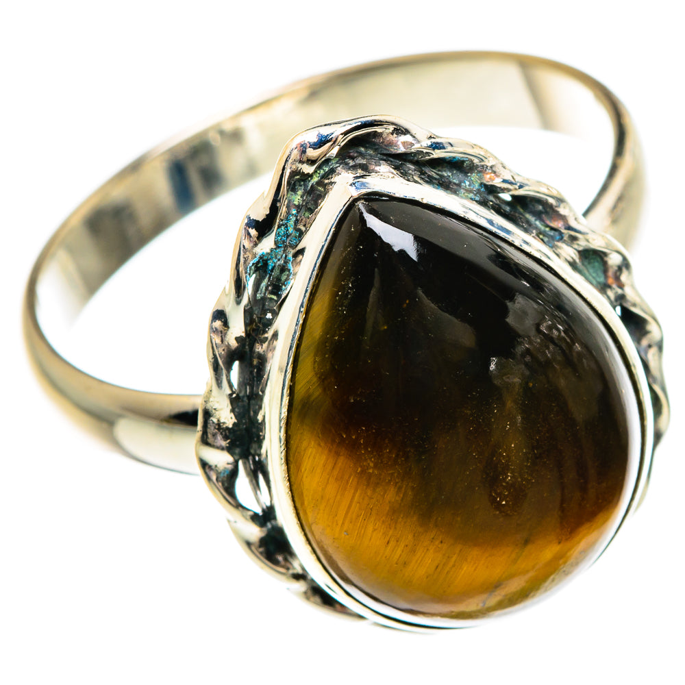 Tiger Eye Rings handcrafted by Anasilvercos - RING83611