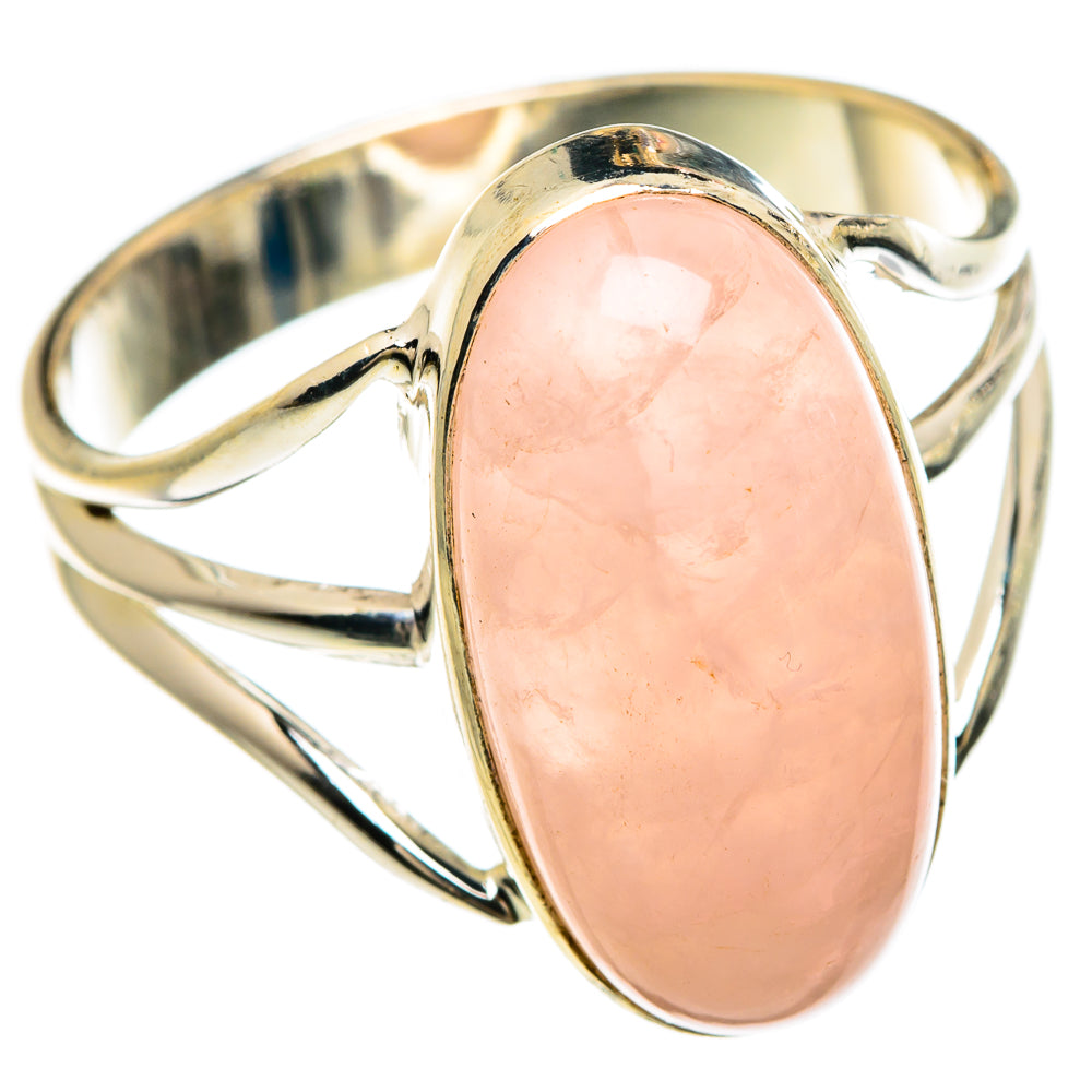 Rose Quartz Rings handcrafted by Anasilvercos - RING83620
