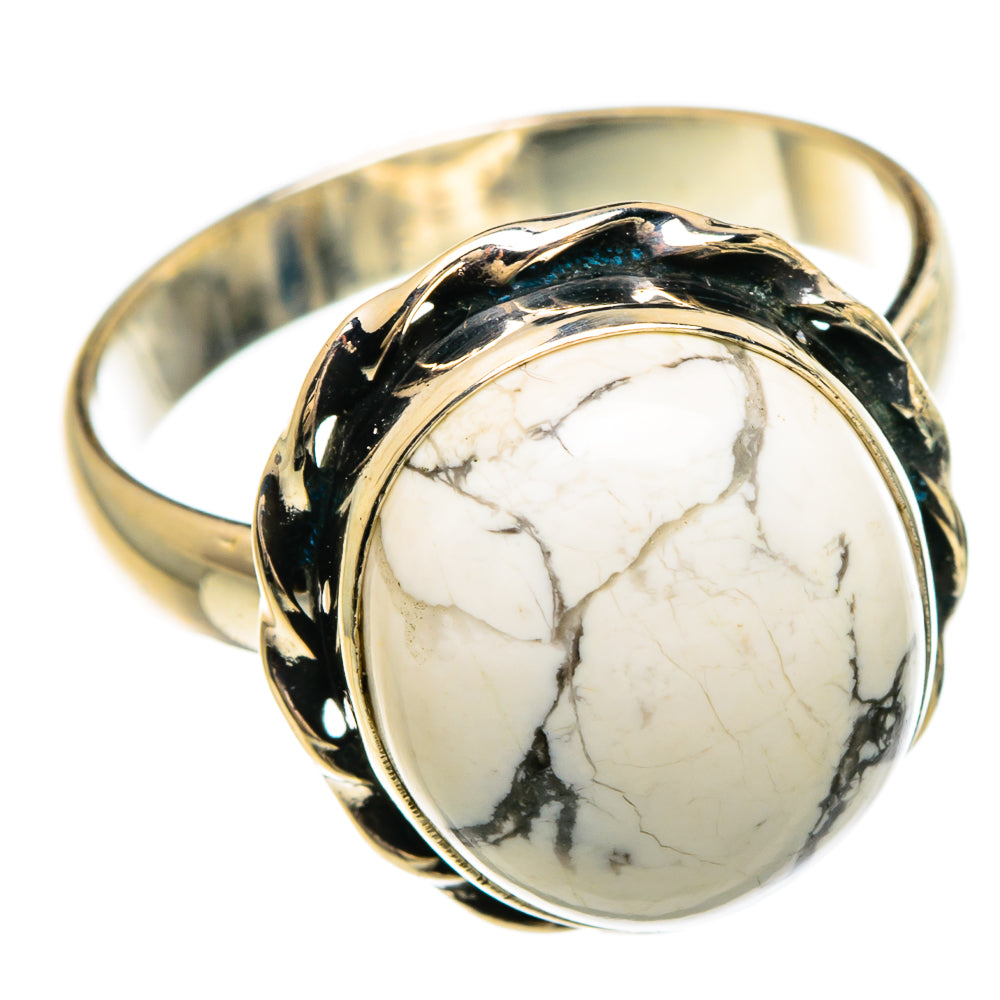 Howlite Rings handcrafted by Anasilvercos - RING83633
