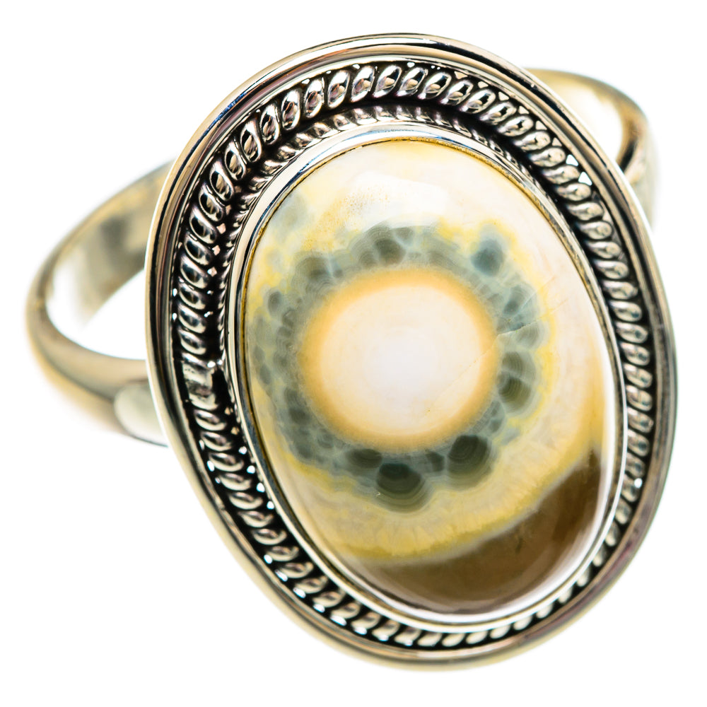 Ocean Jasper Rings handcrafted by Anasilvercos - RING83636