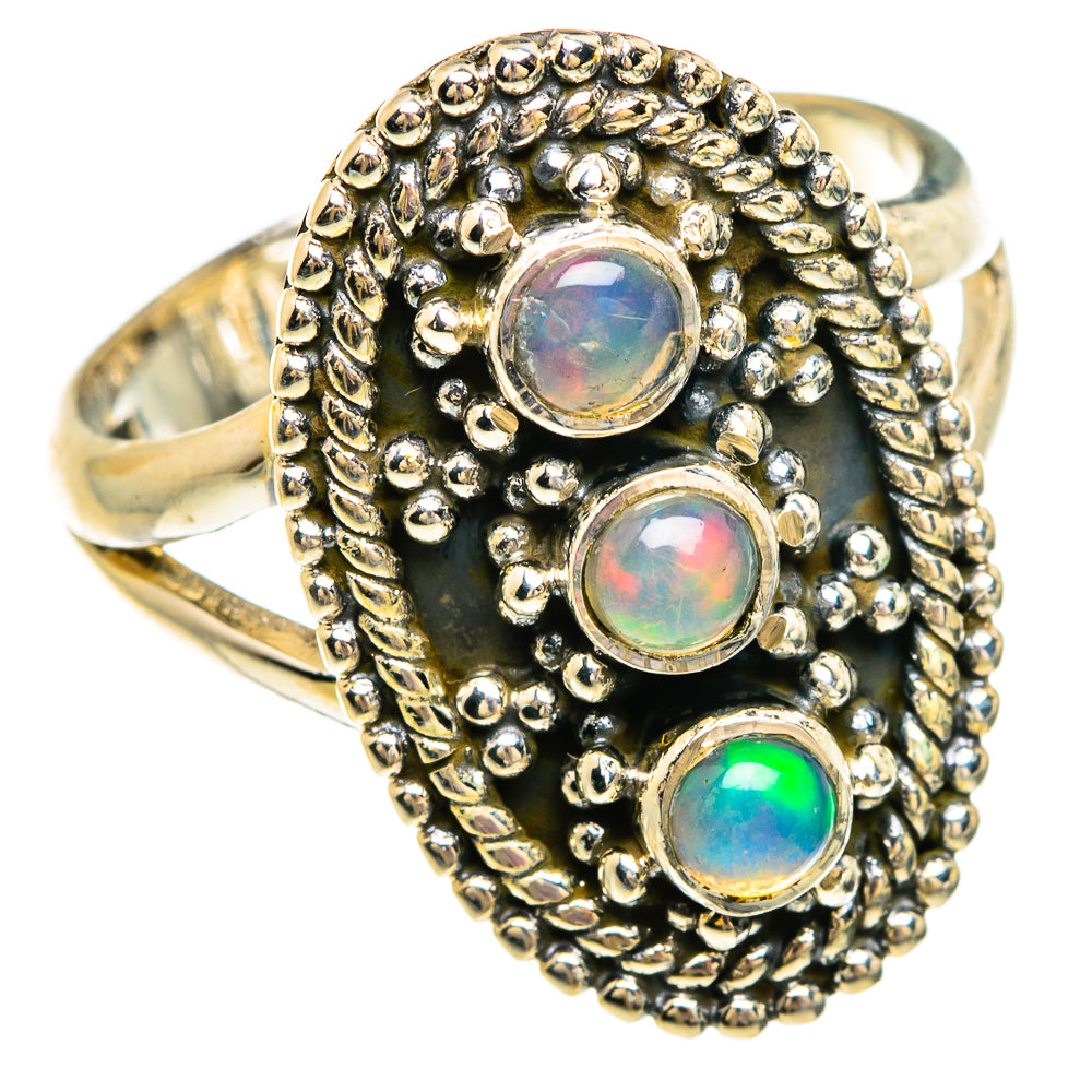 Ethiopian Opal Rings handcrafted by Anasilvercos - RING83638