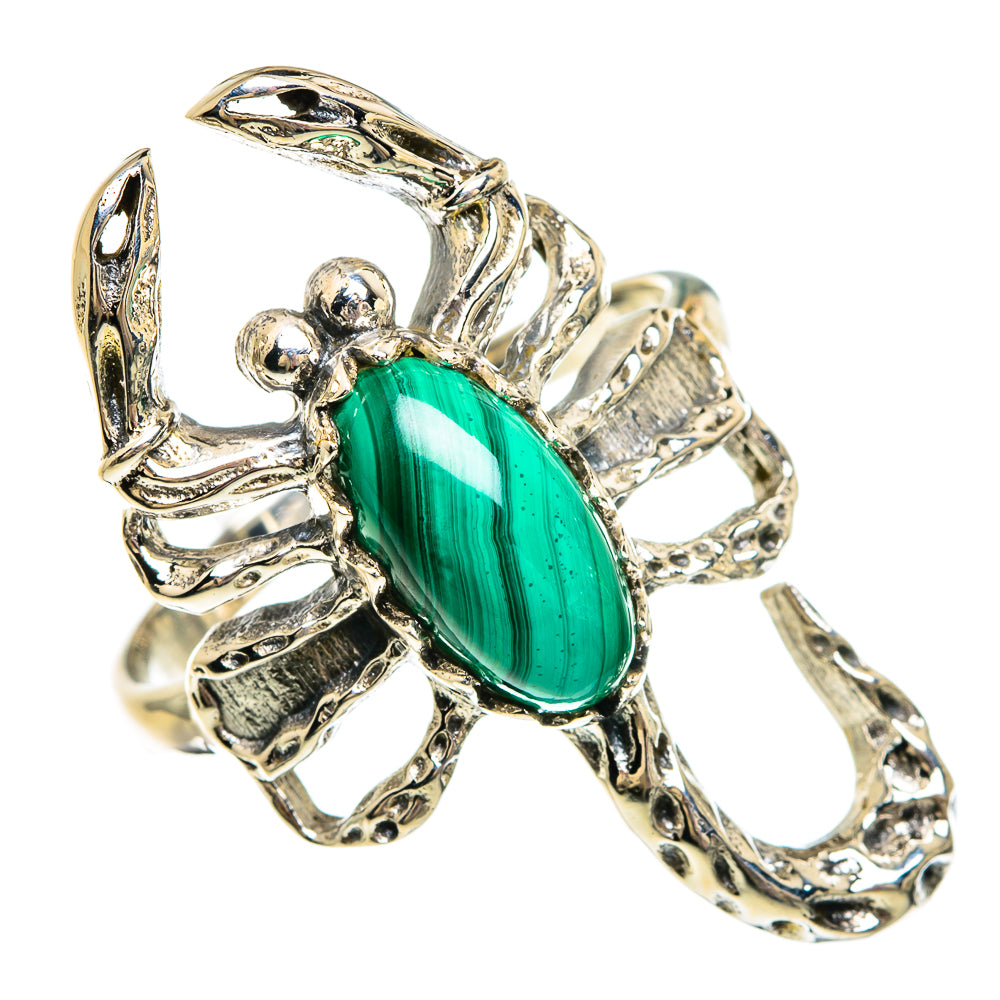 Malachite Rings handcrafted by Anasilvercos - RING83649