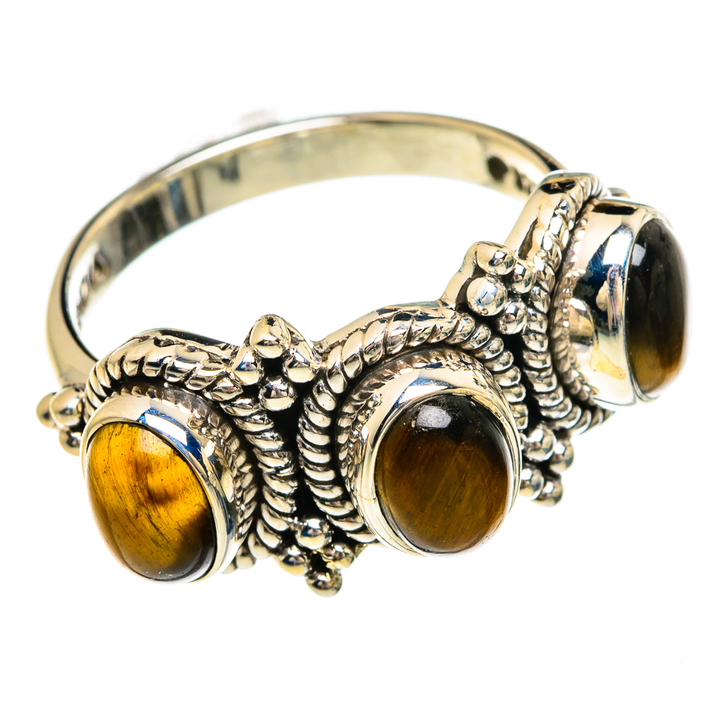Tiger Eye Rings handcrafted by Anasilvercos - RING83652 - Photo 2