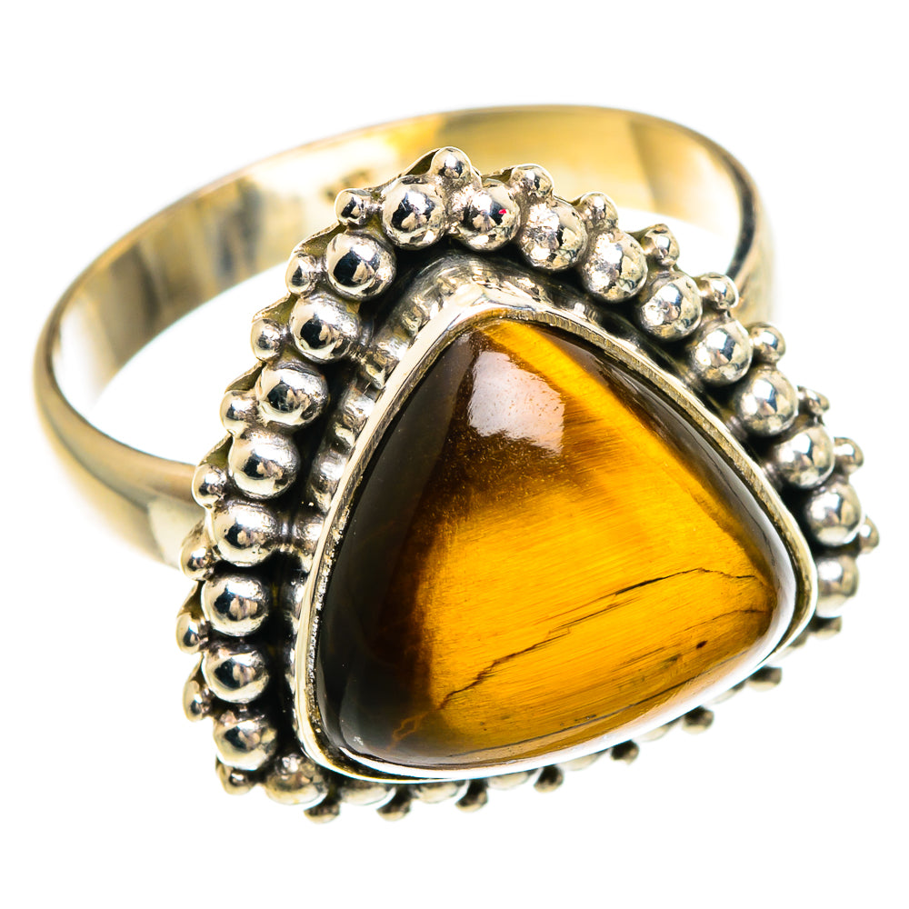 Tiger Eye Rings handcrafted by Anasilvercos - RING83655