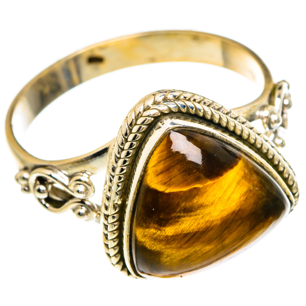 Tiger Eye Rings handcrafted by Anasilvercos - RING83656