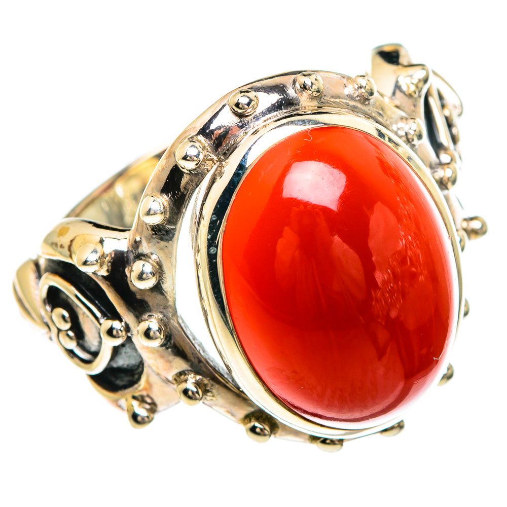 Red Onyx Rings handcrafted by Anasilvercos - RING83659