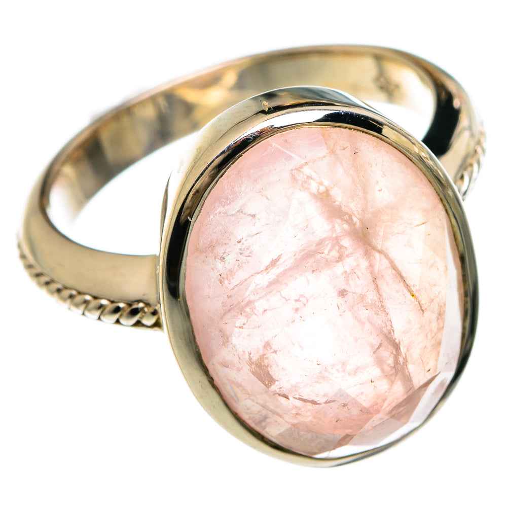 Rose Quartz Rings handcrafted by Anasilvercos - RING83663