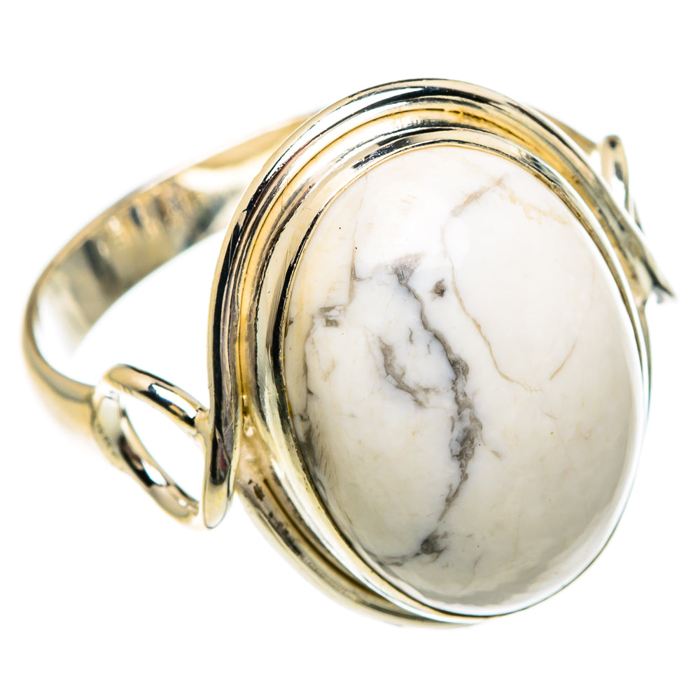 Howlite Rings handcrafted by Anasilvercos - RING83674