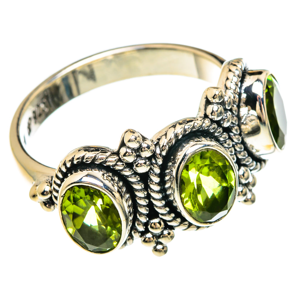 Peridot Rings handcrafted by Anasilvercos - RING83690