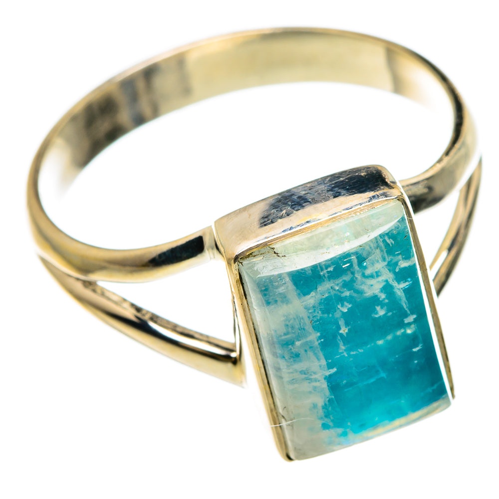 Rainbow Moonstone Rings handcrafted by Anasilvercos - RING83691