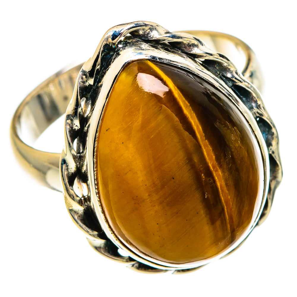 Tiger Eye Rings handcrafted by Anasilvercos - RING83696