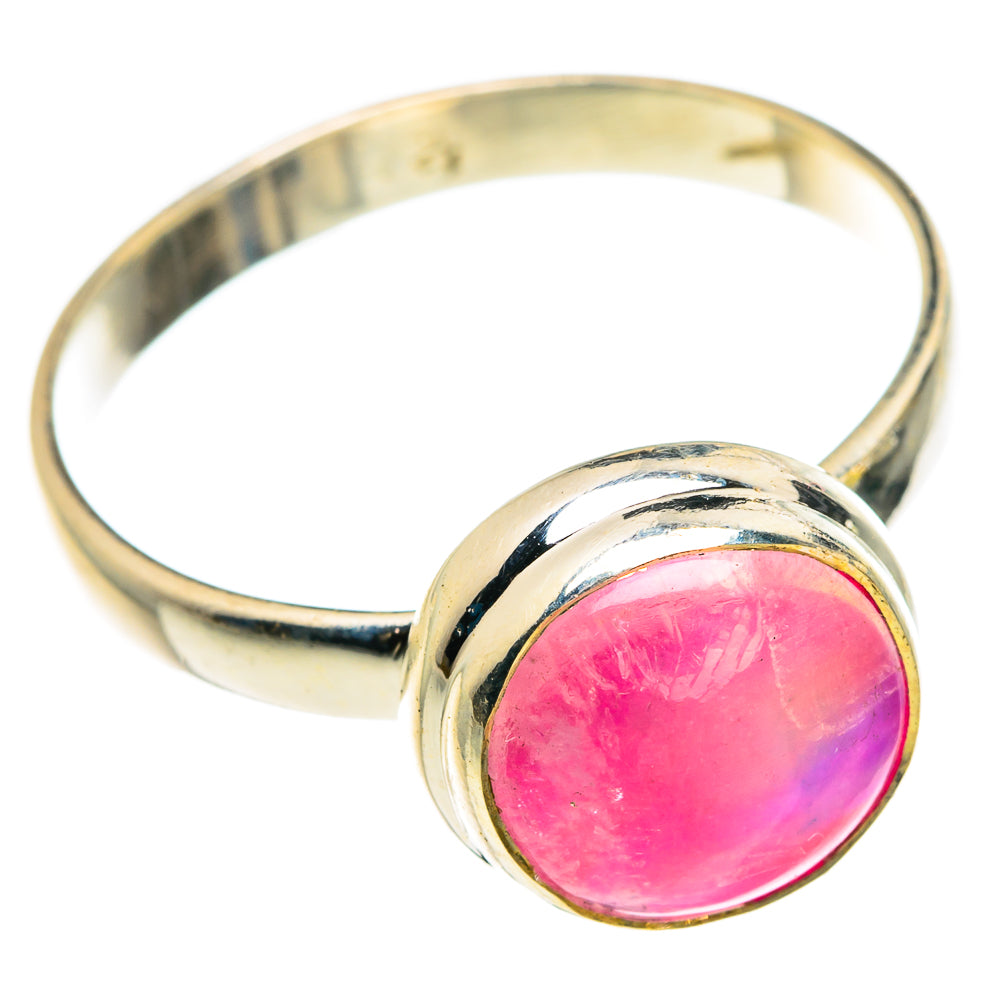 Pink Moonstone Rings handcrafted by Anasilvercos - RING83703