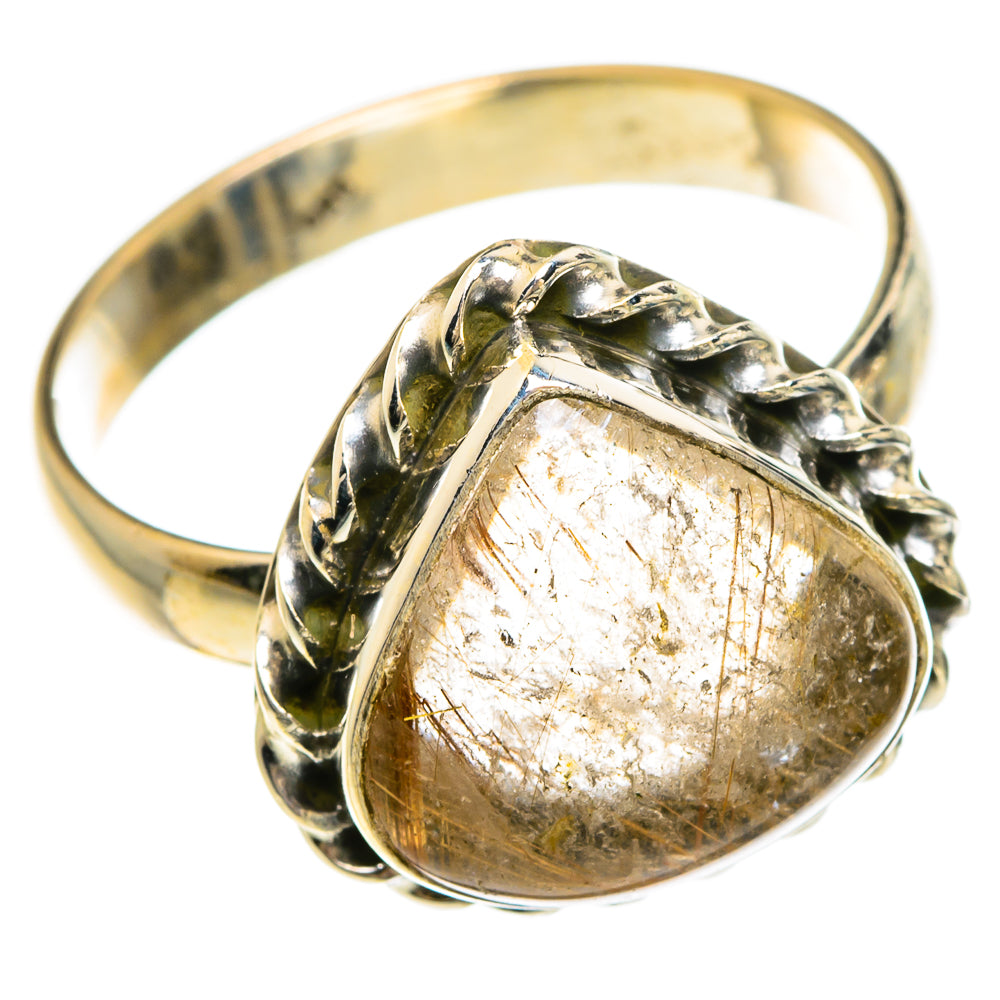 Rutilated Quartz Rings handcrafted by Anasilvercos - RING83710