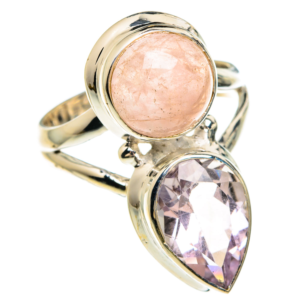 Rose Quartz Rings handcrafted by Anasilvercos - RING83717