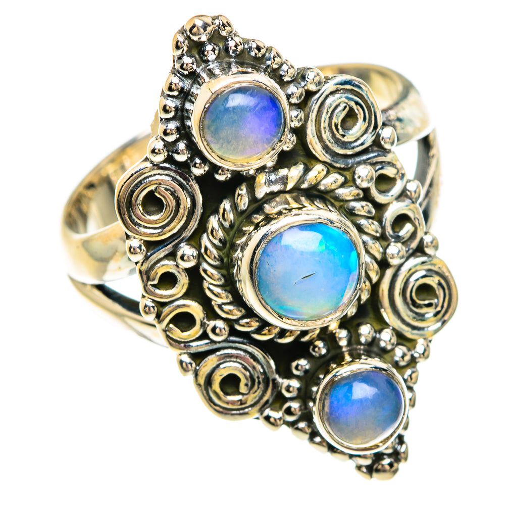 Ethiopian Opal Rings handcrafted by Anasilvercos - RING83719