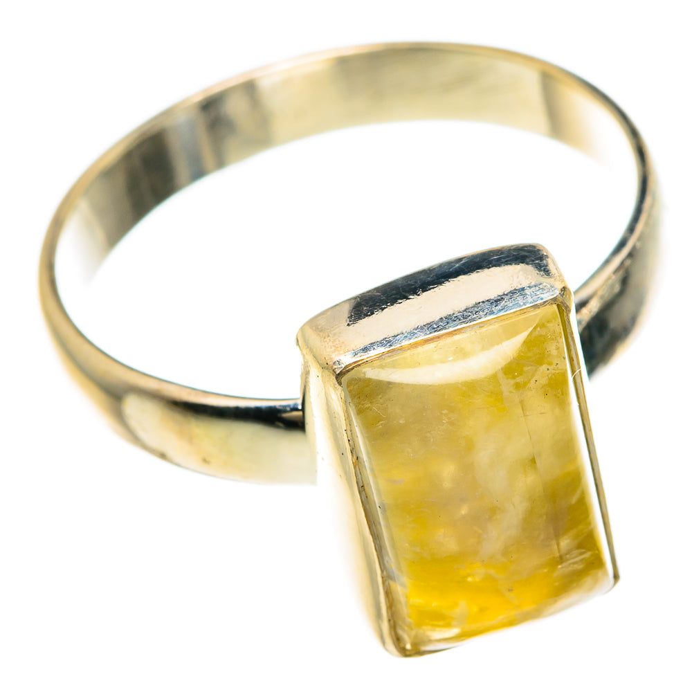Yellow Moonstone Rings handcrafted by Anasilvercos - RING83721