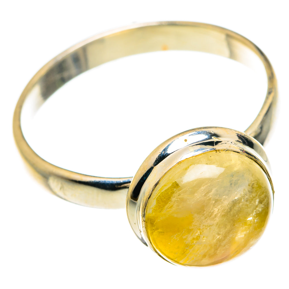 Yellow Moonstone Rings handcrafted by Anasilvercos - RING83723