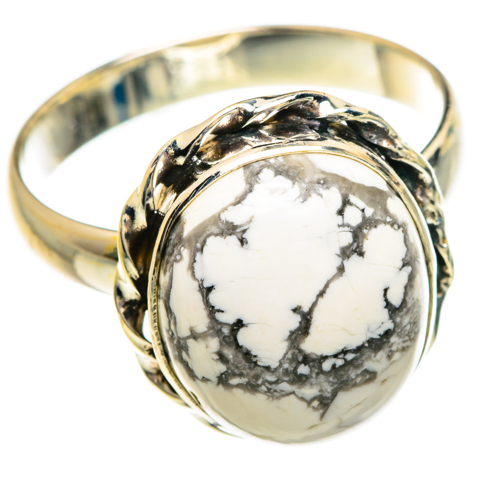 Howlite Rings handcrafted by Anasilvercos - RING83758