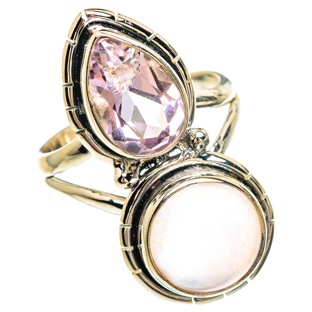 Rose Quartz Rings handcrafted by Anasilvercos - RING83761