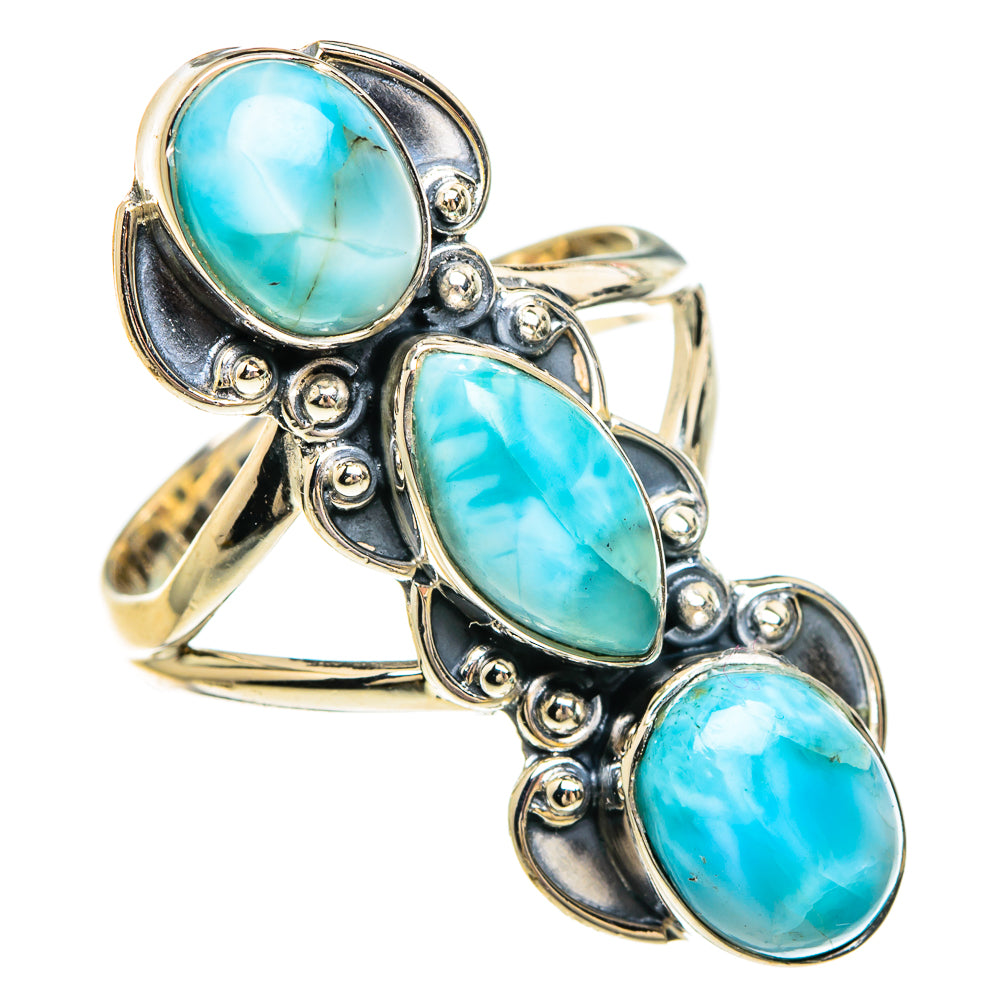 Larimar Rings handcrafted by Anasilvercos - RING83772