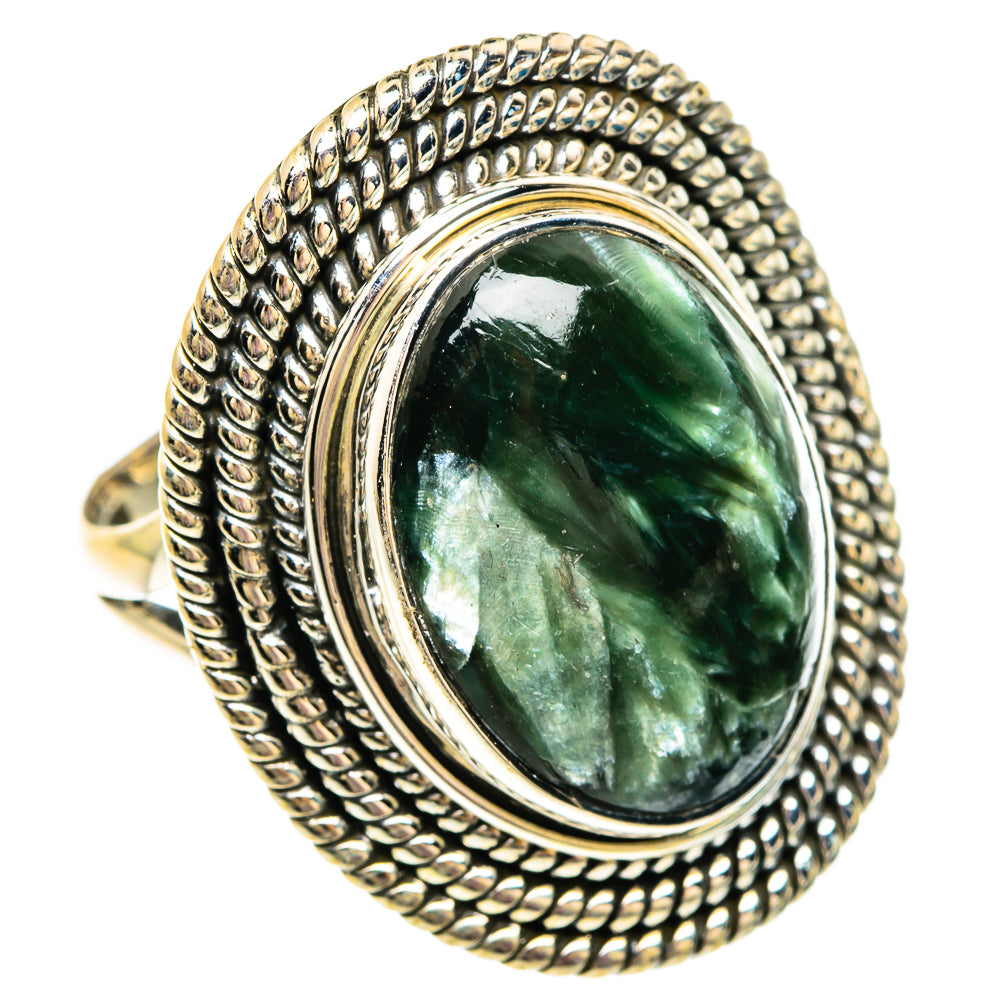 Seraphinite Rings handcrafted by Anasilvercos - RING83777