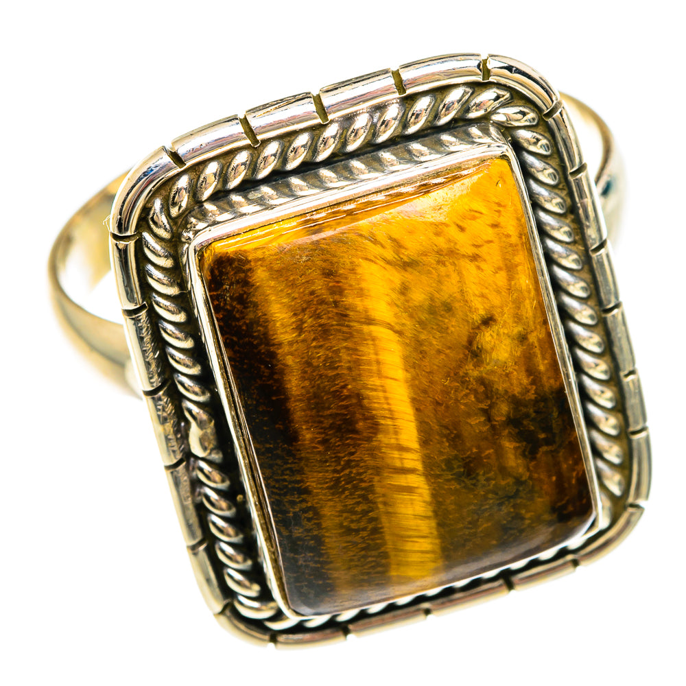 Tiger Eye Rings handcrafted by Anasilvercos - RING83781