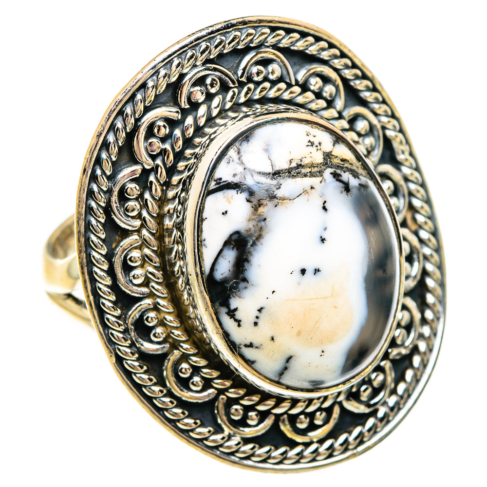 Dendritic Opal Rings handcrafted by Anasilvercos - RING83791