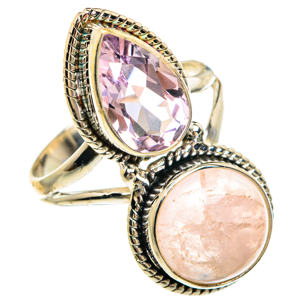 Rainbow Moonstone Rings handcrafted by Anasilvercos - RING83827