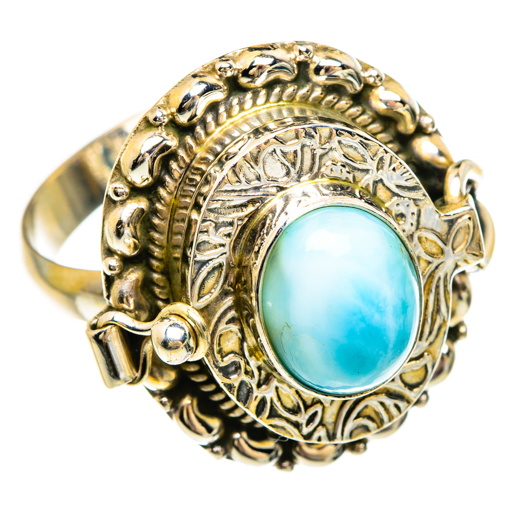 Larimar Rings handcrafted by Anasilvercos - RING83835