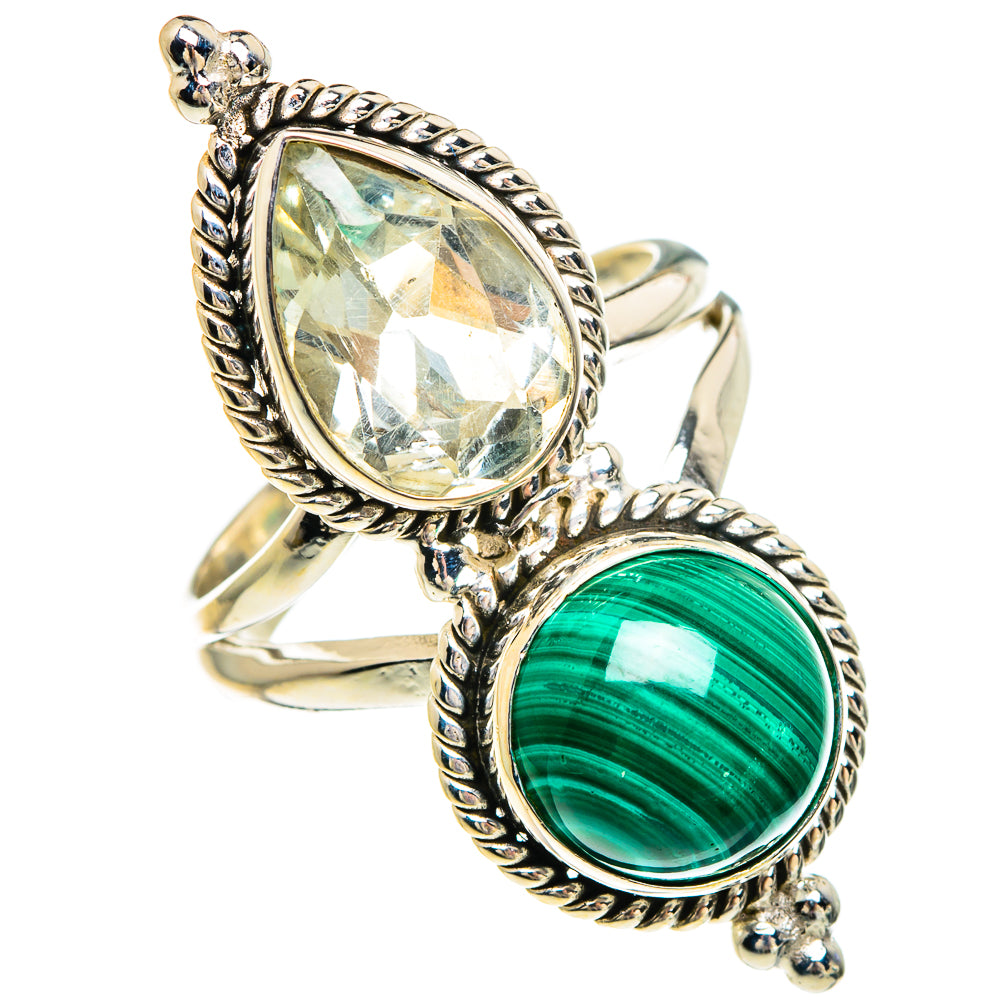 Malachite Rings handcrafted by Anasilvercos - RING83844