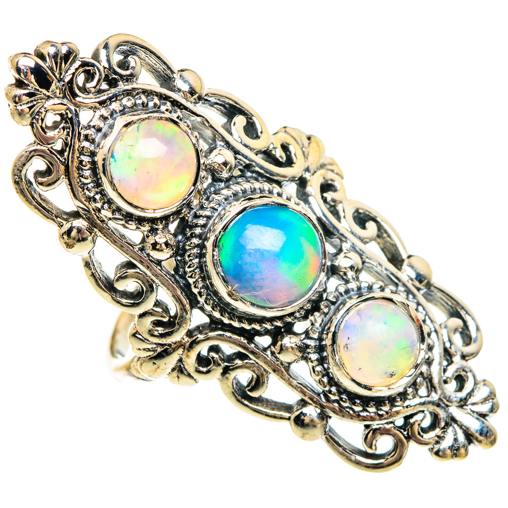 Ethiopian Opal Rings handcrafted by Anasilvercos - RING83856