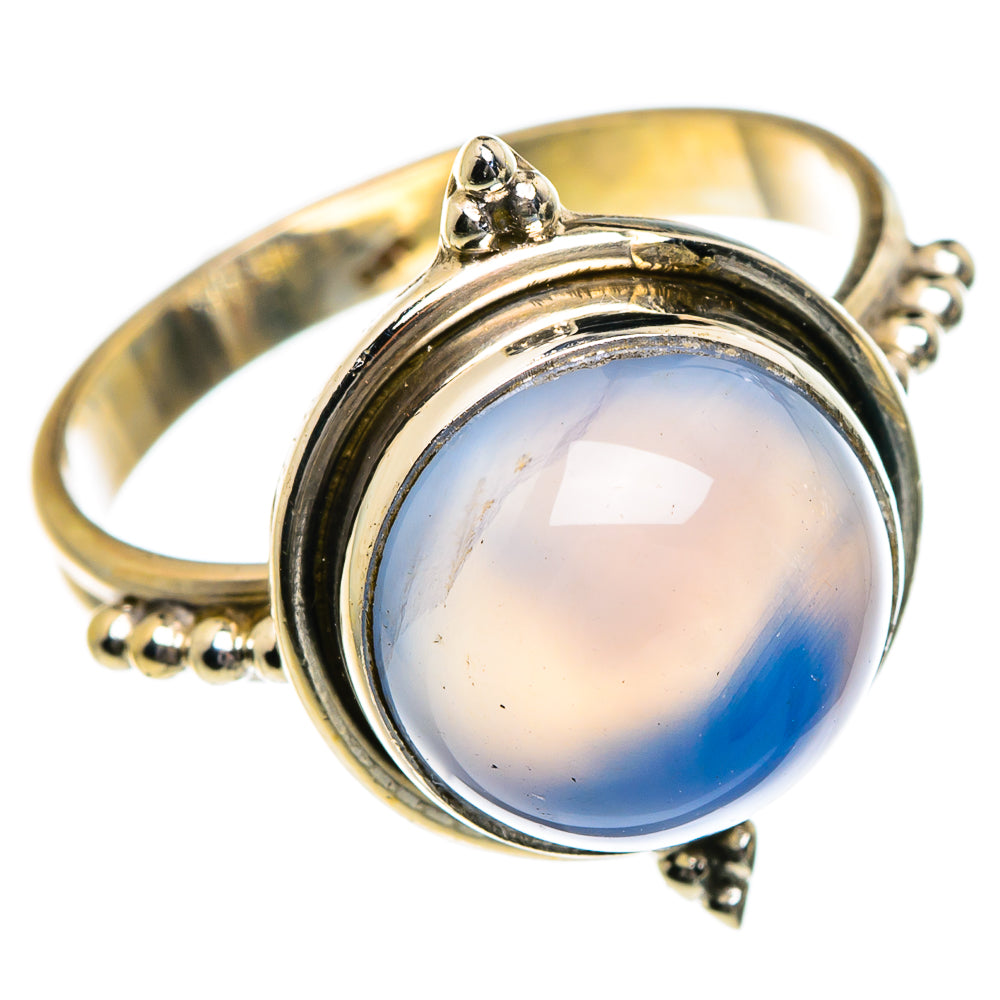 Aqua Chalcedony Rings handcrafted by Anasilvercos - RING83865