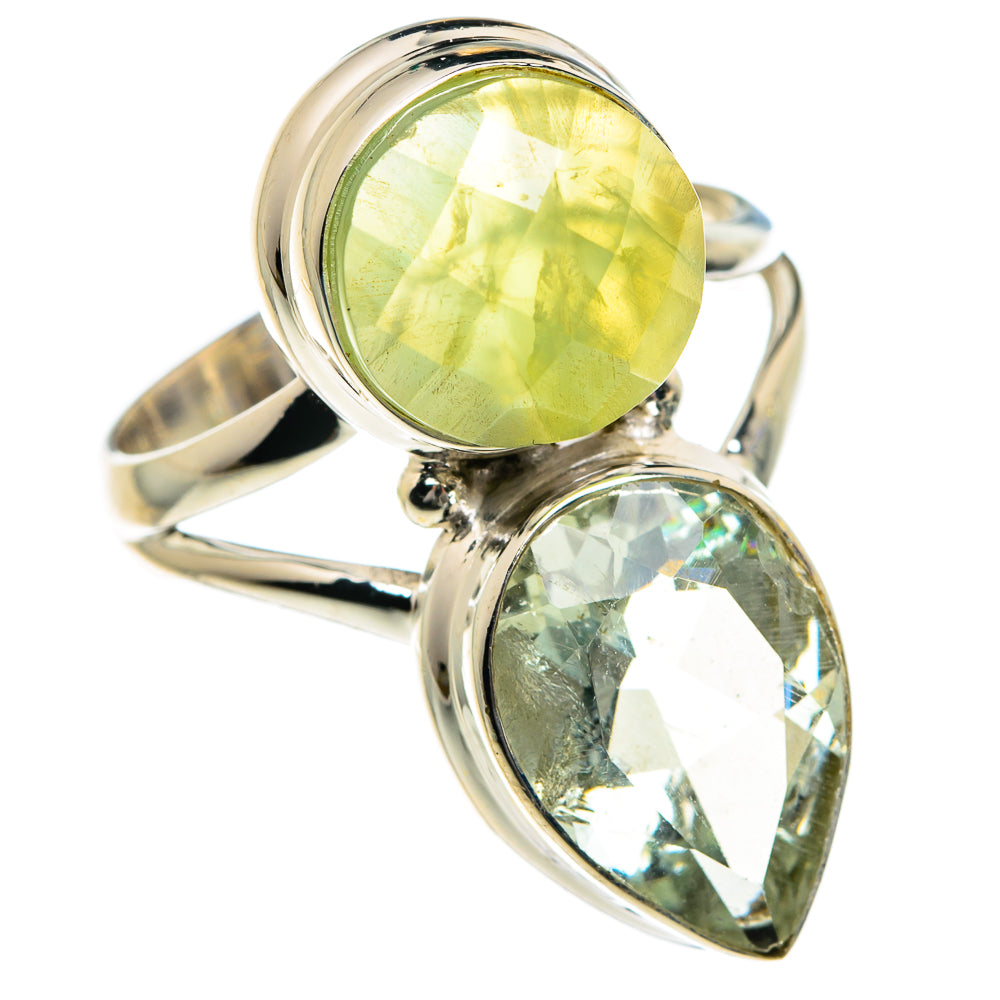 Prehnite Rings handcrafted by Anasilvercos - RING83867