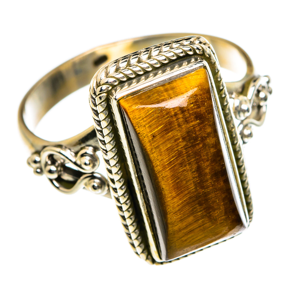 Tiger Eye Rings handcrafted by Anasilvercos - RING83869
