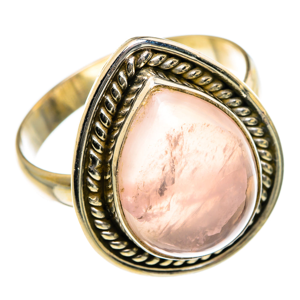 Rose Quartz Rings handcrafted by Anasilvercos - RING83879