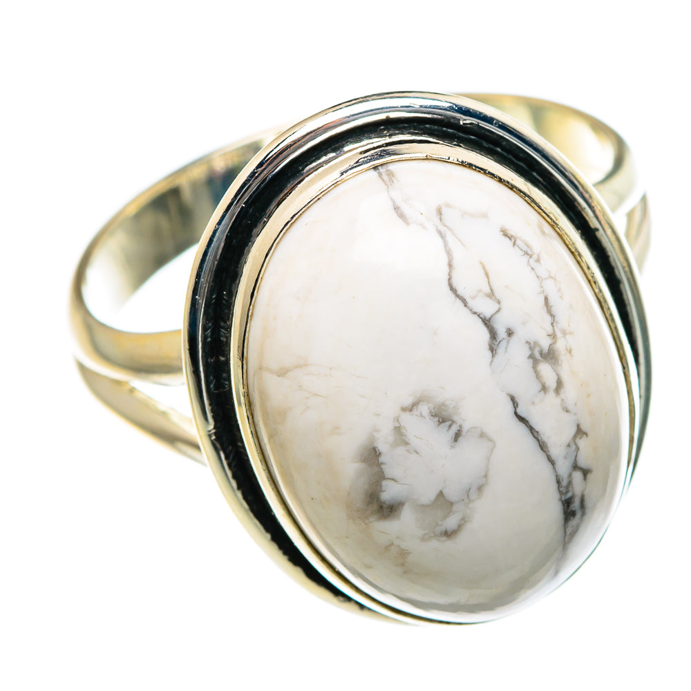 Howlite Rings handcrafted by Anasilvercos - RING83890