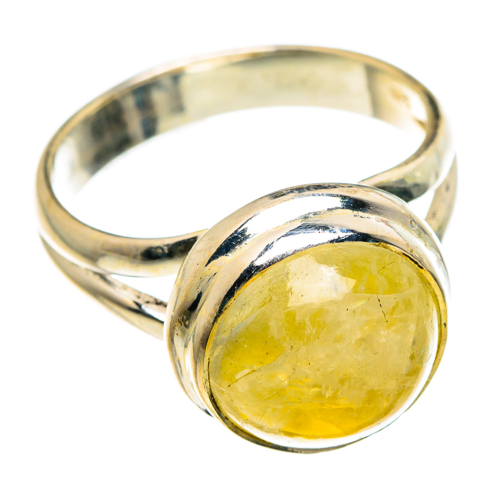 Yellow Moonstone Rings handcrafted by Anasilvercos - RING83893