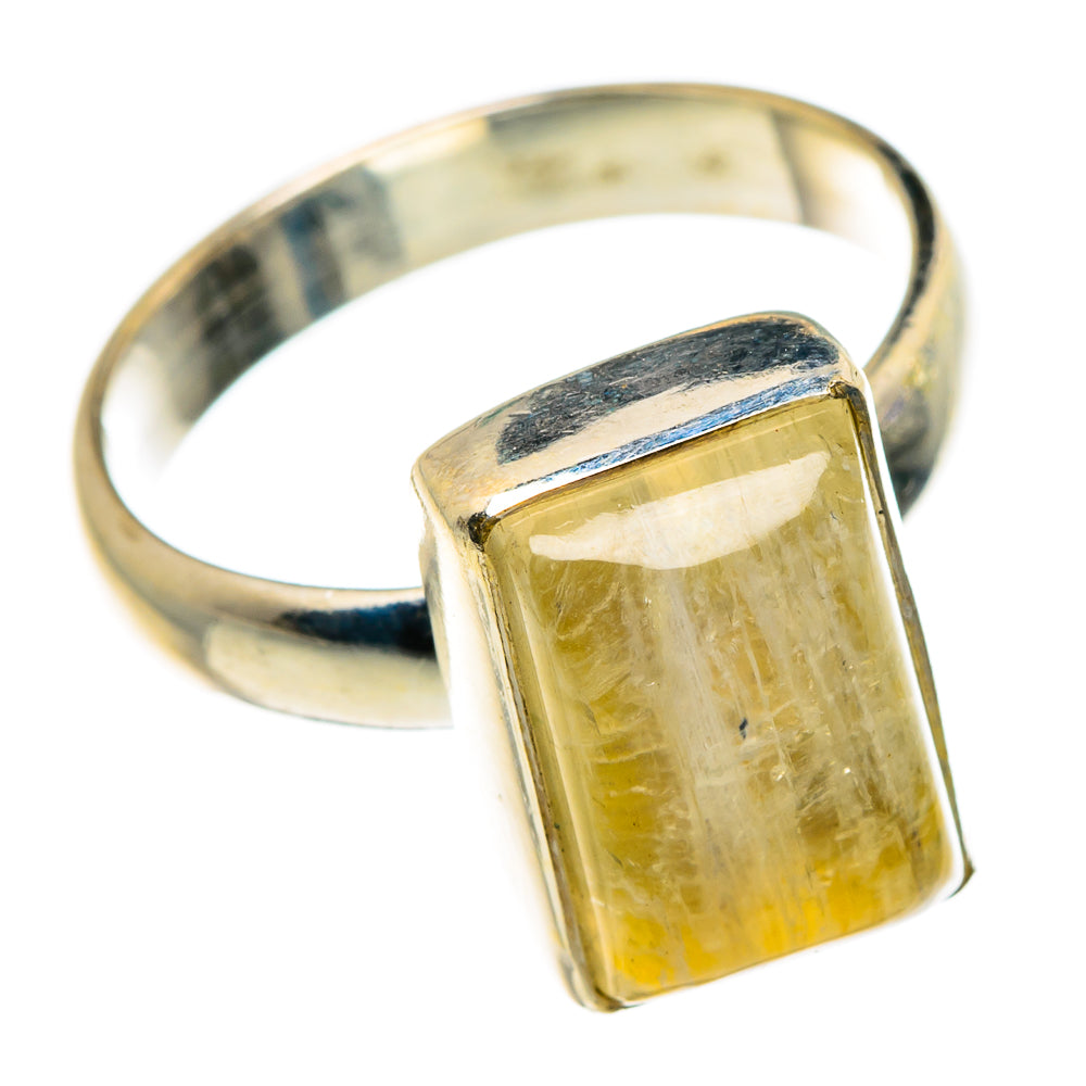 Yellow Moonstone Rings handcrafted by Anasilvercos - RING83895