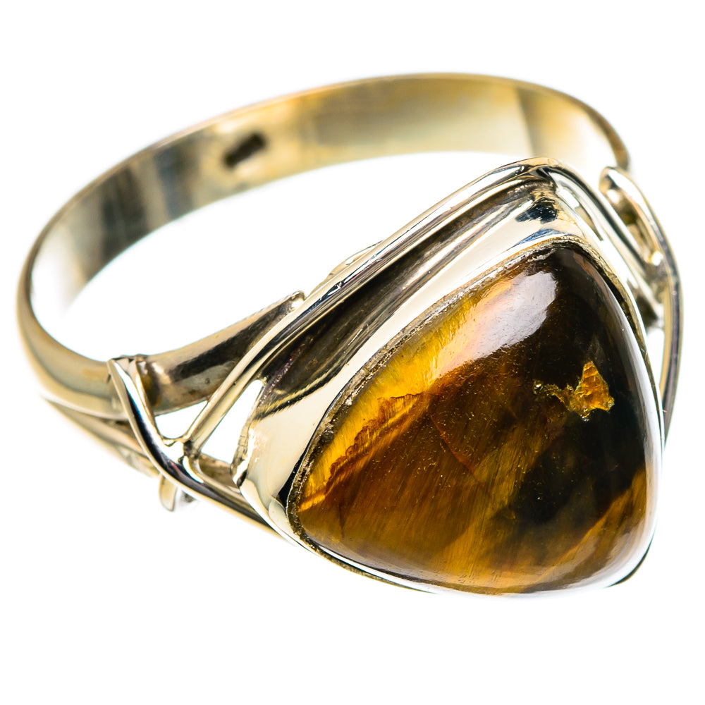 Tiger Eye Rings handcrafted by Anasilvercos - RING83906