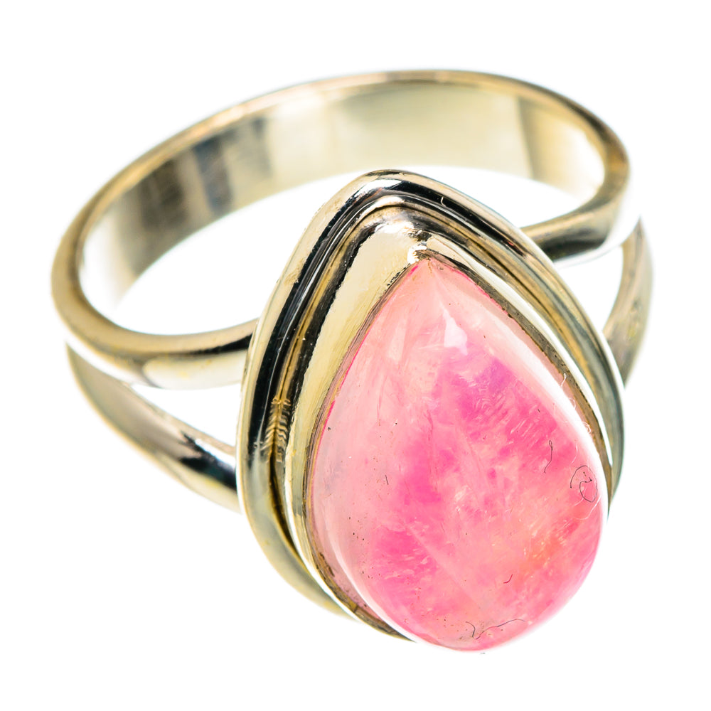Pink Moonstone Rings handcrafted by Anasilvercos - RING83914